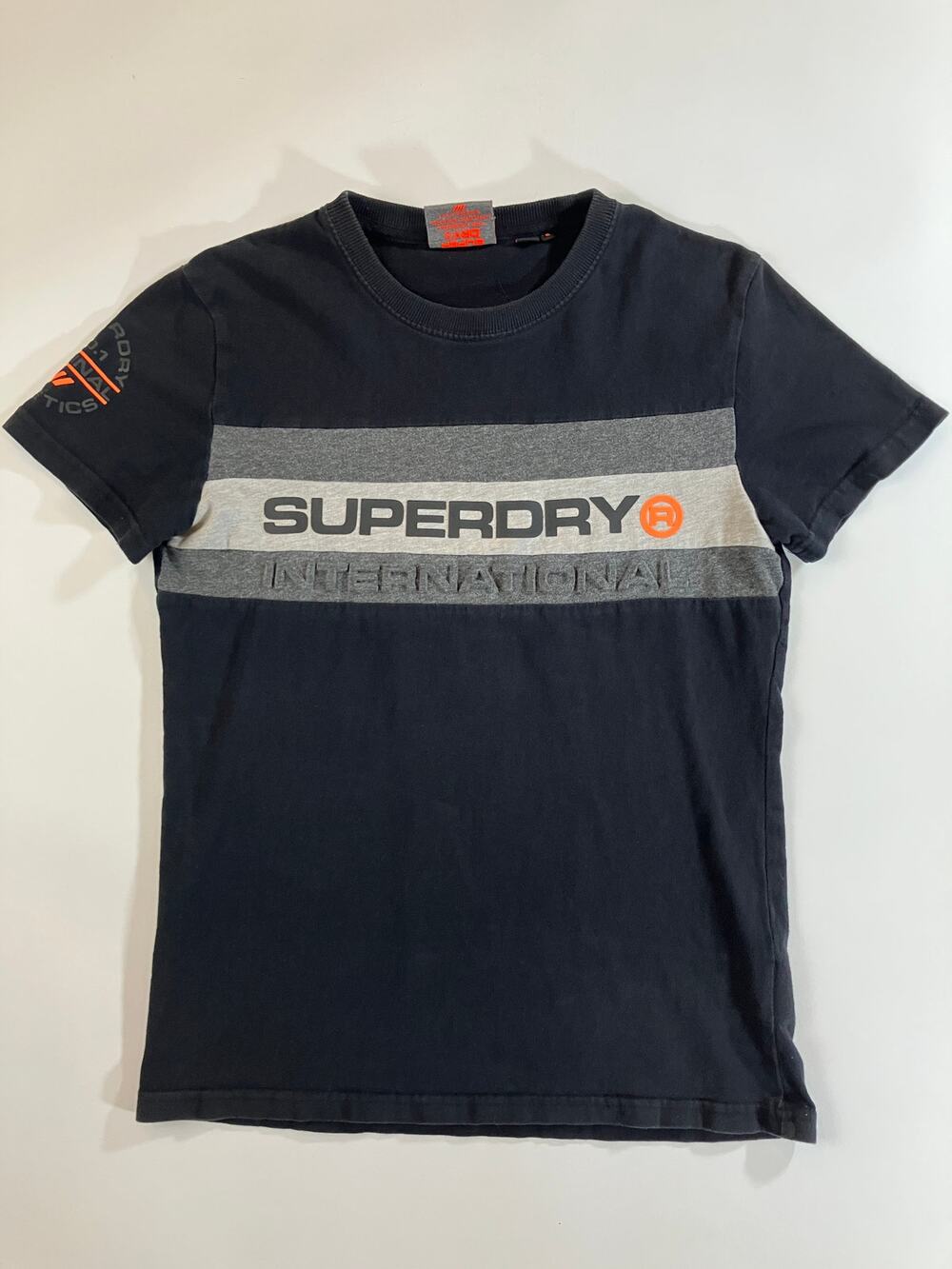 Superdry International No.1 Original Athletics Men’s Small Black Graphic T-Shirt